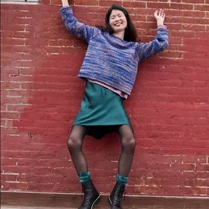 Madewell Drawstring Mini Slip Skirt